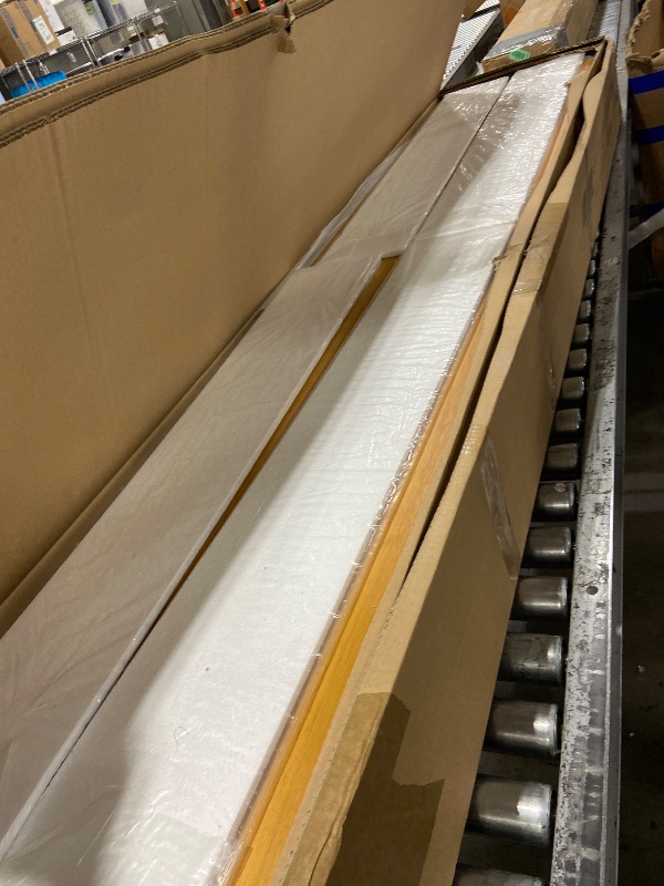 Photo 1 of ZINUS Allen Mid Century Wood Platform Bed Frame/Solid Wood Foundation/Wood Slat Support/No Box Spring Needed/Easy Assembly, King