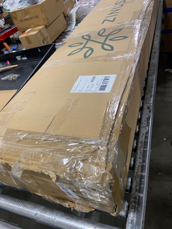 Photo 1 of ZINUS Allen Mid Century Wood Platform Bed Frame/Solid Wood Foundation/Wood Slat Support/No Box Spring Needed/Easy Assembly, King