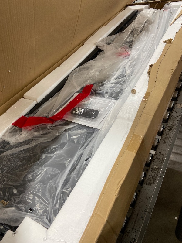 Photo 1 of BETELNUT 60" Electric Fireplace Wall Mounted and Recessed with Remote Control, 750/1500W Ultra-Thin Wall Fireplace Heater W/Timer Adjustable Flame Color and Brightness, Log Set & Crystal Options