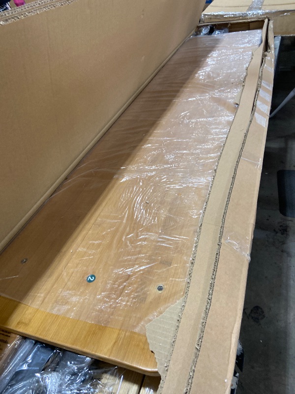 Photo 1 of ZINUS Olivia Metal and Wood Platform Bed Frame / No Box Spring Needed / Wood Slat Support / Easy Assembly, Queen