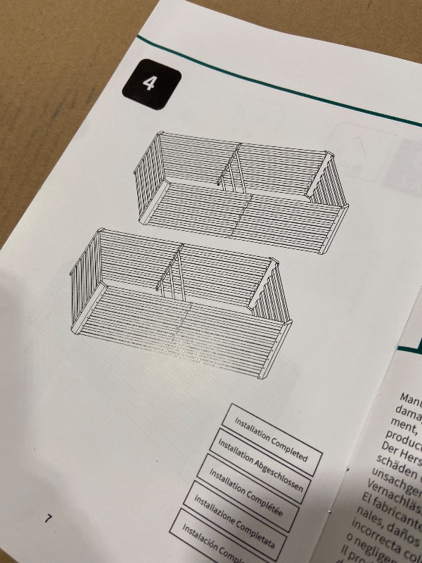 Photo 1 of METAL GARDEN BED PARTIAL SET BOX 2/3