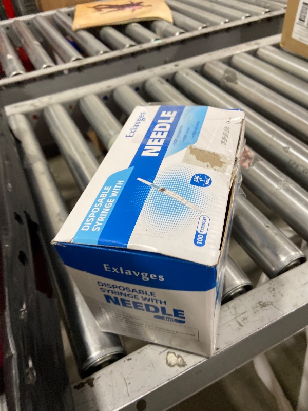 Photo 1 of 100 Pack Disposable 3ml/cc Lab Syringes with 23Ga 1 Inch Needle Luer Lock, Individually Sealed Packed