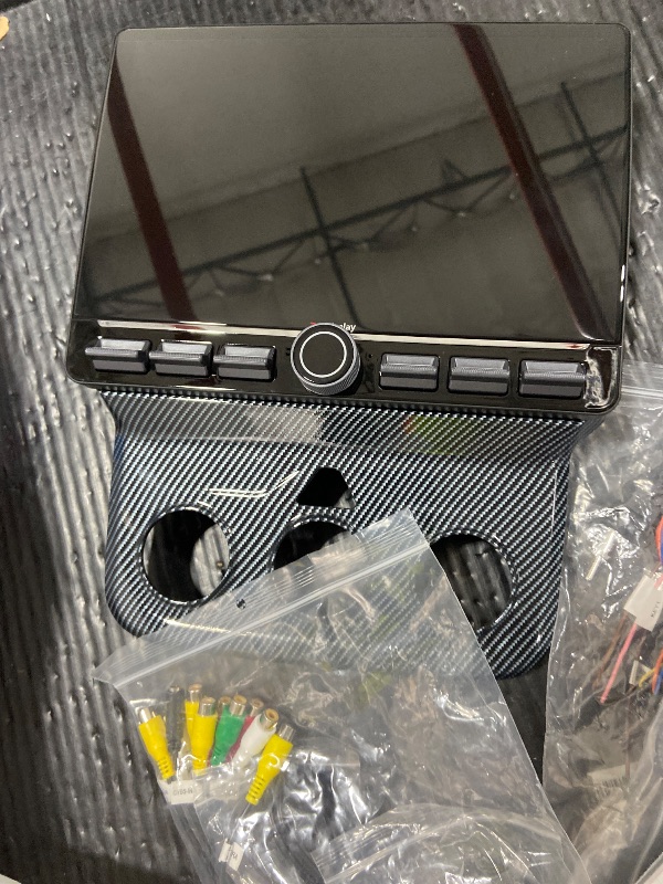 Photo 1 of 4G Network Radio for Dodge RAM 2013 2014 2015 2016 2017 2018 Upgrade,Carbon Fiber Style,QLED Touch Screen Stereo Replacement,Wireless carplay Android auto