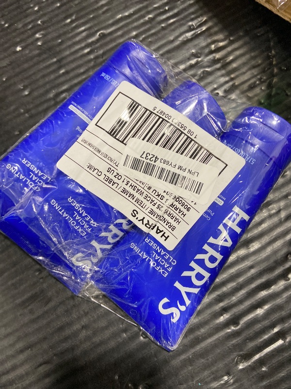 Photo 1 of Harry's Exfoliating Face Wash for Men, Gentle Facial Skin Care Products with Volcanic Rock Exfoliant, Dermatologist Tested, 5.1 Fl. Oz, 3 Pack