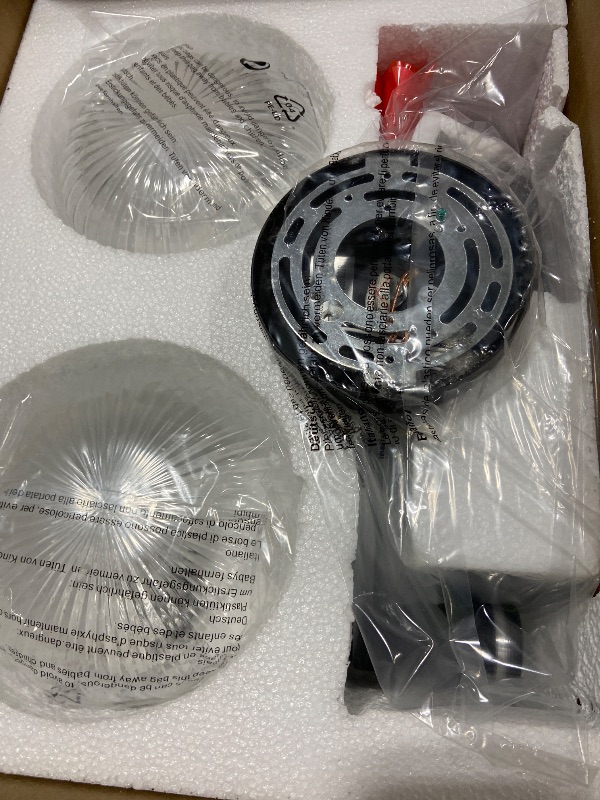 Photo 1 of 2-Lights Bathroom Light Fixtures, Black Vanity Light, Industrial Bathroom Light Fixture Over Mirror with Clear Striped Globe Shade, Bathroom Light for Bedroom, Living Room, Farmhouse, Stairs (Black)