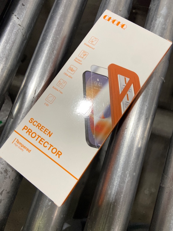 Photo 1 of [1-Second Auto-Install] QHOHQ 3 Pack Privacy Screen Protector for iPhone 17 Pro [6.3 Inch] + 1 Set Camera Lens Protector, 25° Anti Spy Tempered Glass, [12FT Military Grade Shatterproof], Case Friendly