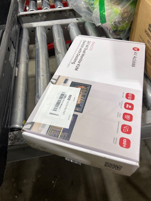 Photo 1 of AV Access KVM Switch Dock 2 Monitors 2 Laptops, 4K KVM Switch Dual HDMI Monitor, 2 USB-C MST Ports, 60W PD for Each PC, 1G Ethernet, EDID Emulation, 2K@144Hz,1080P@240Hz,Ideal for Home Office & Gaming