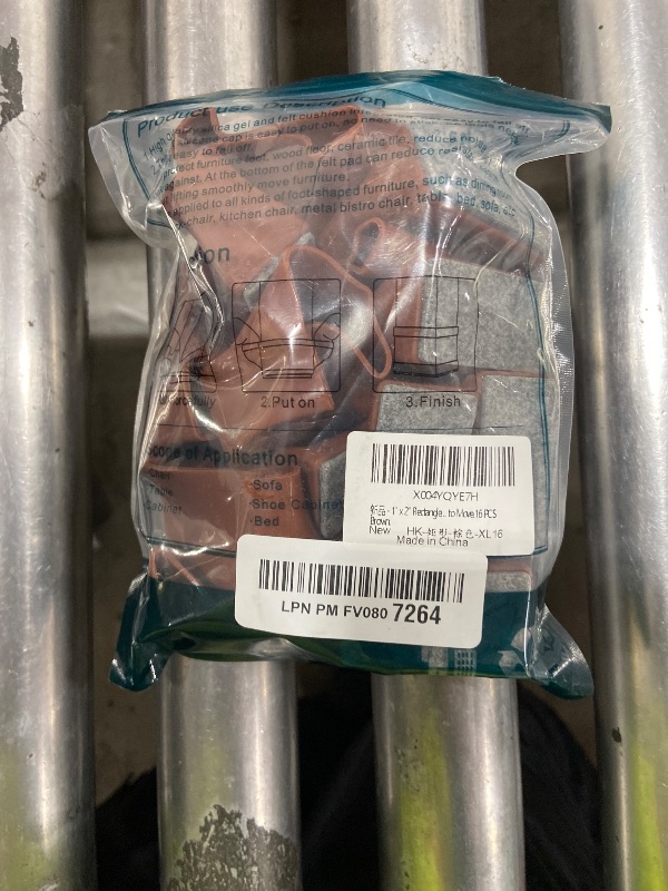 Photo 1 of 1" x 2" Rectangle Chair Leg Floor Protectors for Hardwood Floors Silicone Covers to Protect Wood Tile Floors Felt Pads Furniture Leg Caps Reduce Noise,Easy to Move.16 PCS Brown.