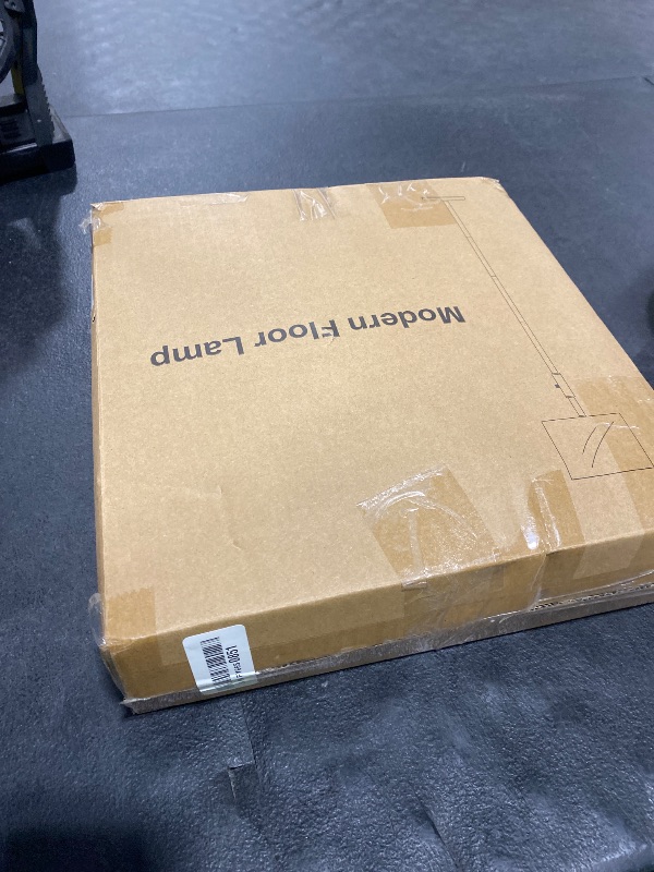 View 2 of ?Upgraded? Dimmable Floor Lamp for Living Room,1000 Lumens Bulb Included, Modern Floor Lamps Simple Design with Linen Shade, Tall Standing Lamp for Bedroom Office Dining Room, Black Pole Lamp
