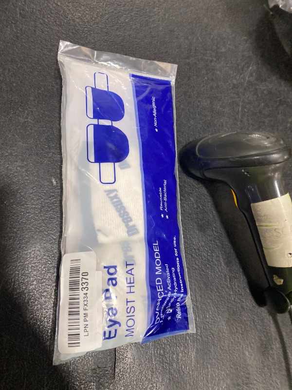 Photo 1 of Heated Eye Mask & Microwavable Eye Compress | Gentle Steam Heat for Eye Comfort 1pc Cotton White