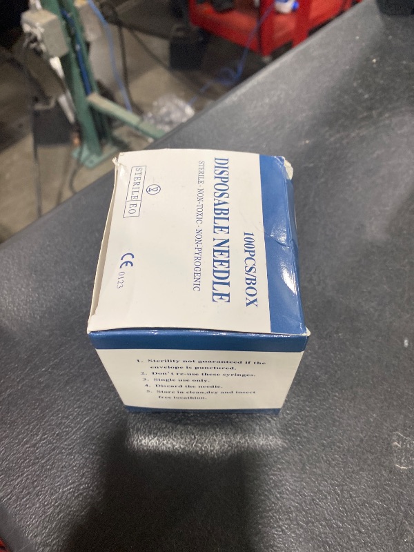 Photo 1 of 100 Pcs 32Ga 4mm Needle 32 Gauge Sterile Disposable Injection Needles Dispensing Lab Supplies Individually Sealed Packaging