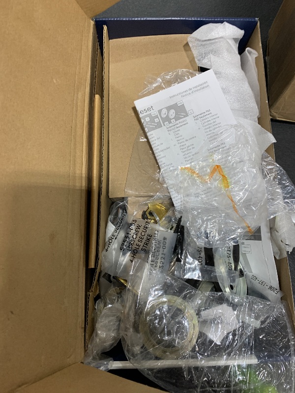 Photo 1 of Schlage F60 V CAM 716 ACC Camelot Front Entry Handleset with Accent Lever, Deadbolt Keyed 1 Side, Aged Bronze