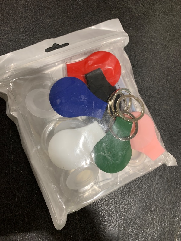 Photo 1 of [6 Pack] for Moto Tag Holder Case with Keychain, Waterproof Silicone Case for Airtag & Moto Tags [Drop-Proof] [Anti-Scratch] Full Body Protective for Moto Tag Cover, Find Your Luggage, Pet, Keys