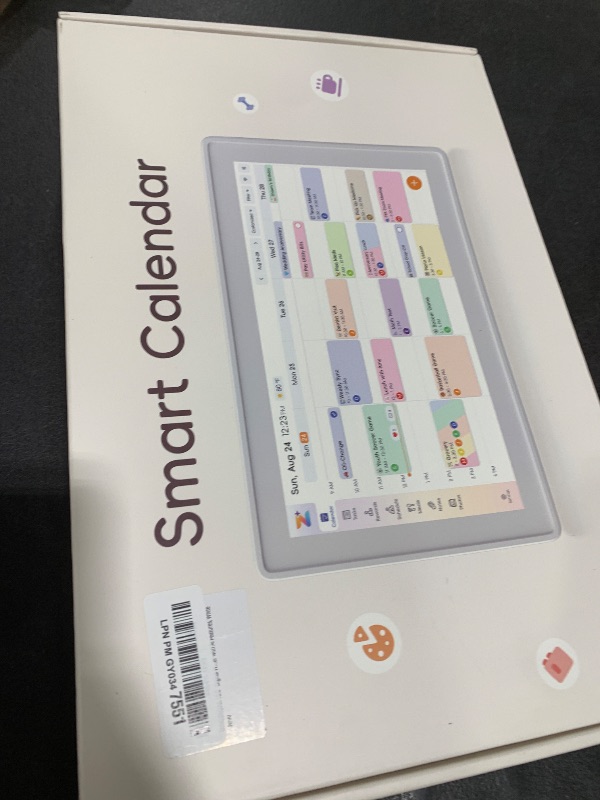 Photo 1 of TASKLENDAR 15.6’’ Digital Calendar Frame Wall Touchscreen Electronic Calendar, Smart Family Planner for Schedule, Chore Chart & Meals Task Organizer, Digital Photo Display, Wall & Desk Mountable, White