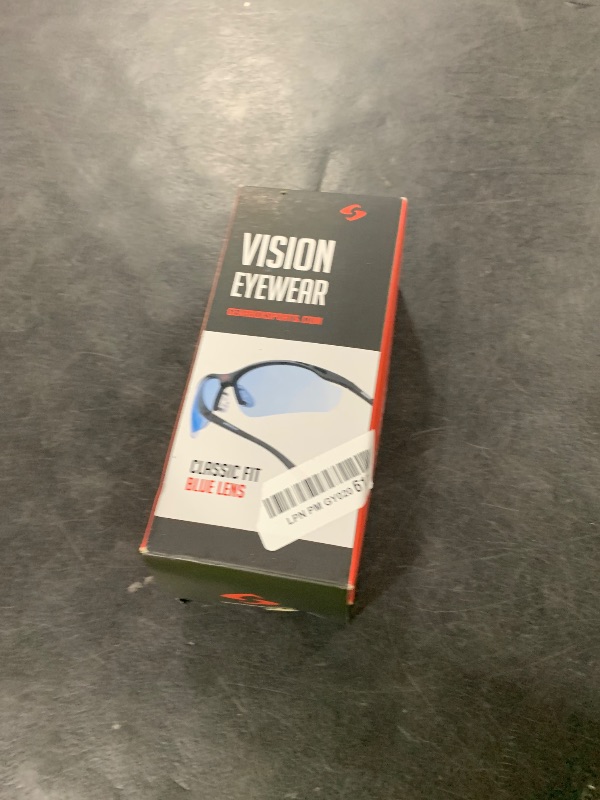 Photo 1 of Gearbox Vision Eye Protection with Hard Case, Black Frame/Blue Lens