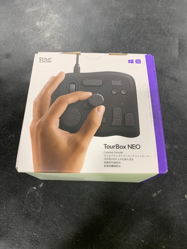 Photo 1 of TourBox NEO - Customizable Editing Controller, Photo Color Grading Illustration Speed Editor, Intuitive Control Boost Productivity, Programmable Keyboard for Adobe CSP and More, Works with Mac/PC