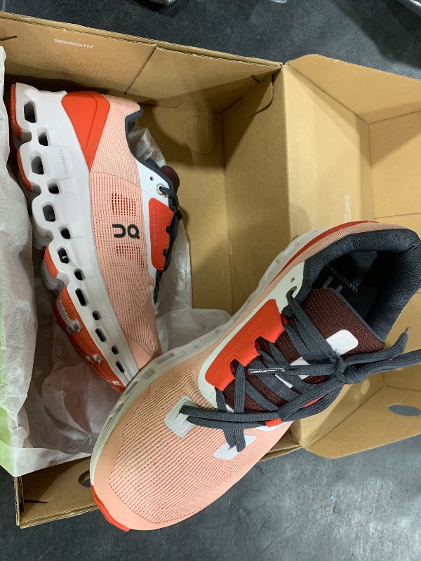 Photo 1 of ON Womens Cloudstratus Synthetic Textile Rose Red Trainers 8.5 US