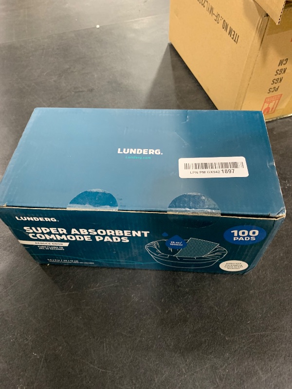 Photo 1 of Lunderg Super Absorbent Commode Pads - Medical Grade Value Pack 100 Count - for Disposable Bedside Commode Liners, Adult Chairs, Portable Buckets & Camping Toilet Bags - Unscented