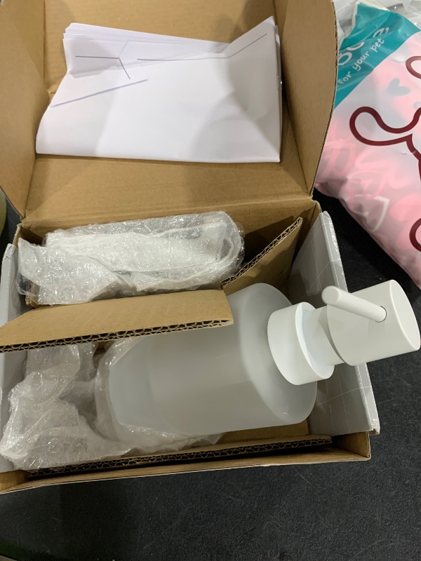 Photo 1 of hansgrohe AddStoris Liquid Soap Dispenser in Matte White 6-inch Accessories in Matte White, 41745700