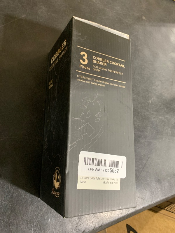 Photo 1 of KITESSENSU Cocktail Shaker Set, Stainless Steel Martini Shaker with Bartender Strainer, Measuring Jigger, Bar Mixing Spoon, Cocktail Recipe Included, Pink