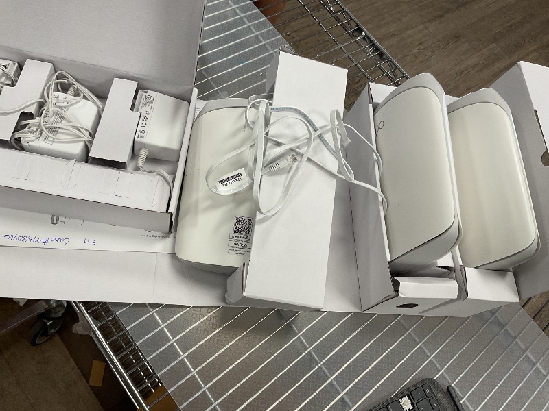 Photo 4 of NETGEAR Orbi Whole Home Tri-Band WiFi 6 Mesh Network System (RBK753P) – Router with 2 Satellite Extenders – Security Features - Coverage up to 7,500 sq. ft., 75 Devices - AX5200 (Up to 5.2Gbps)