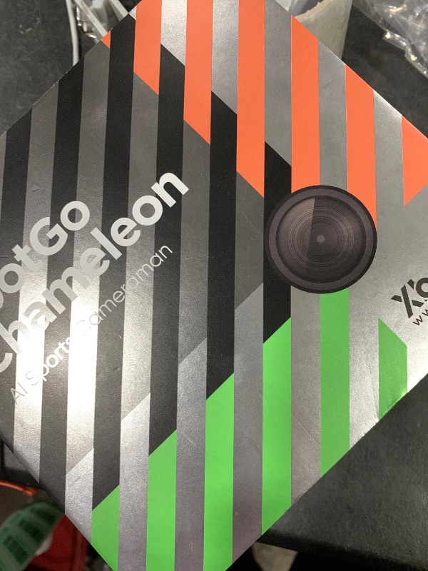 Photo 1 of XbotGo Chameleon AI Auto Sports Action Camera - 4K 60FPS Soccer Camera and Basketball Tracking Camera for Team Sports, Live Streaming, No Subscription, Works with iOS & Android (Lemon Green)