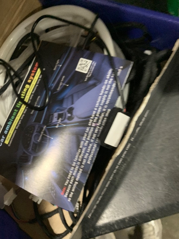 Photo 1 of Dreamcolor Acrylic Interior Car LED Strip Light with Wireless APP, RGB 22 in 1 with 175 inches 600 LEDs Fiber Optic Car Ambient Lighting Kits, Dual Zone Sound Active Function LED Strip for Car