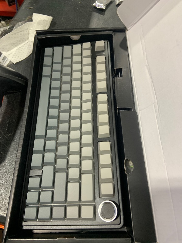 Photo 1 of *****NONFUNCTIONAL, FOR PARTS ONLY******
AULA F75 Pro Wireless Mechanical Keyboard,75% Hot Swappable Custom Keyboard with Knob,RGB Backlit,Pre-lubed Reaper Switches,Side Printed PBT Keycaps,2.4GHz/USB-C/BT5.0 Mechanical Gaming Keyboards