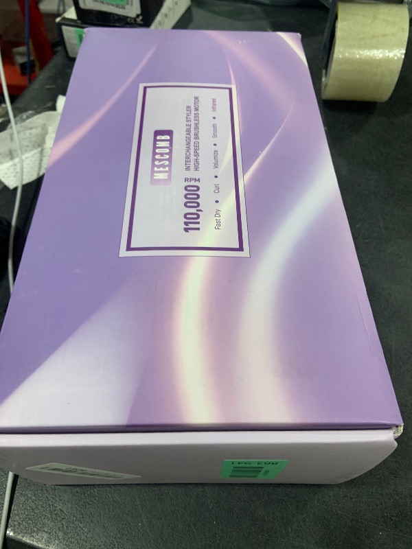 Photo 1 of MESCOMB Upgraded Infrared 6 in 1 Hot Air Styler Wrap- Dual Voltage Hair Dryer| Fast Drying & No Heat Damage, Professional Multi-Styler for Curling, Volumizing & Smooth Straightening (100V-240V),Purple