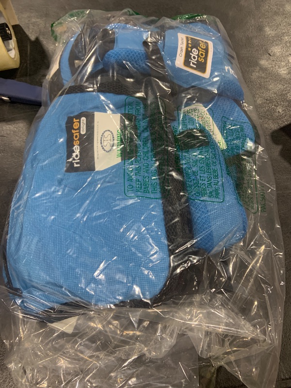 Photo 1 of RideSafer - Extra Large Blue, Lightweight, Compact, Portable Car Seat - Perfect for Travel and Everyday Child Safety
