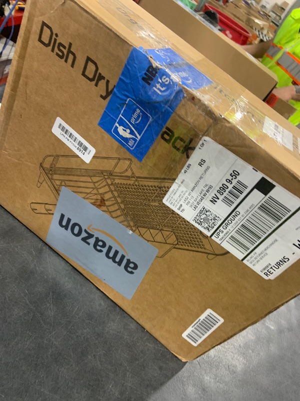 Photo 1 of Large Extendable Dish Drying Rack, 16.93" to 26.57" Expandable Dish Rack for Kithen Counter, with Multifunctional Drainboard, Fits Any Sink, Heavy-Duty Steel Plate Drainer for Countertop Organization