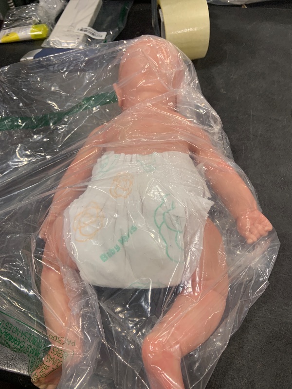 Photo 1 of OCSDOLL 21 Inch 9 Lbs Maddie Girl Full Body Platinum Soft Silicone Reborn Doll - Realistic Lifelike Newborn Girl Doll Can Open Mouth Anatomically Correct Weighted Babies