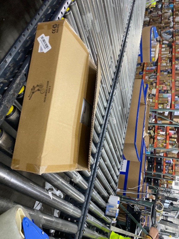 Photo 1 of LetPetRun Adjustable Dog Wheelchair for Back Legs Mobility Support Lightweight Pet Wheelchair for Disabled Hind Legs Walking Stable Dog Cart for Pets (Pink S for 26.5-44.1lb)