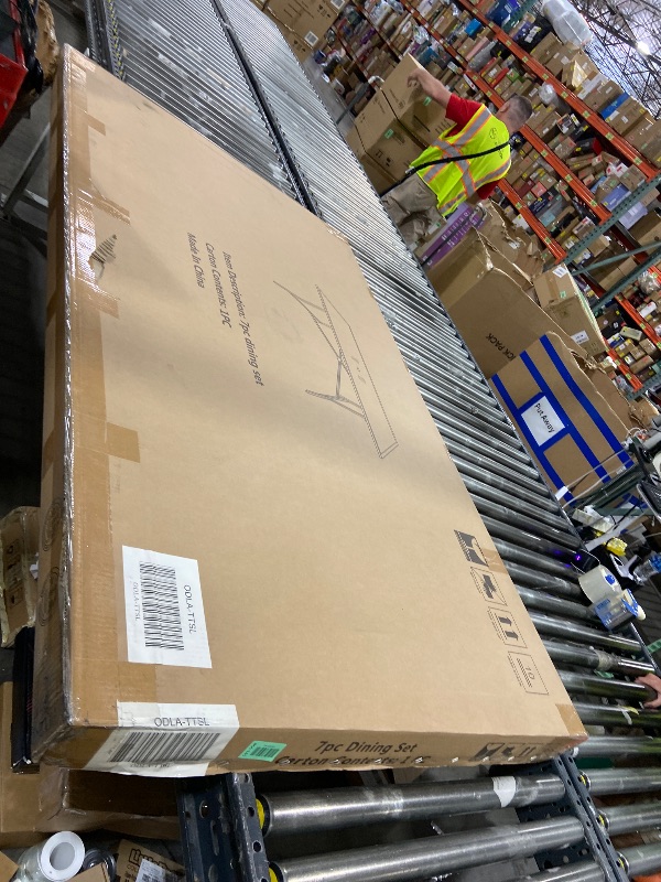 Photo 1 of Hanover Lavallette Tempered Glass Rectangular Dining Table