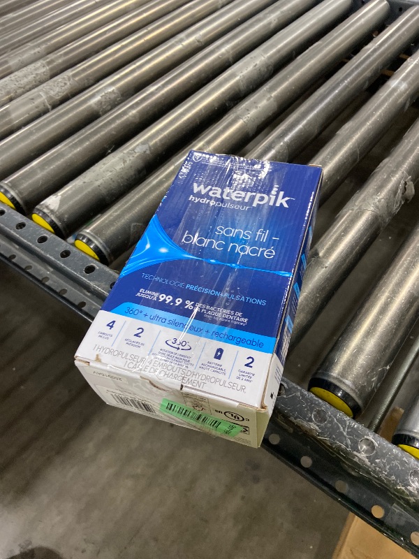 Photo 1 of Waterpik Cordless Pearl Rechargeable Portable Water Flosser for Teeth, Gums, Braces Care and Travel, Extra Quiet, 4 Flossing Tips - ADA Accepted, WF-13 White, Amazon Exclusive