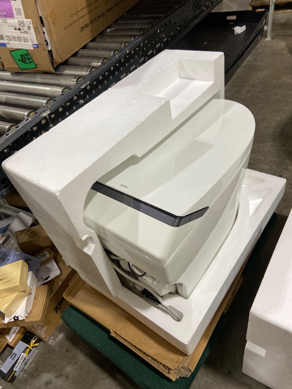 Photo 1 of Smart Toilet with Bidet Built in,One Piece Toilets with Tank,Dual Auto Flush,Foam Dispenser,Deodorization,Foot Sensor,Blackout Flush,Heated Seat,Warm Water,Bidet Toilet for Modern Bathroom,Night Light