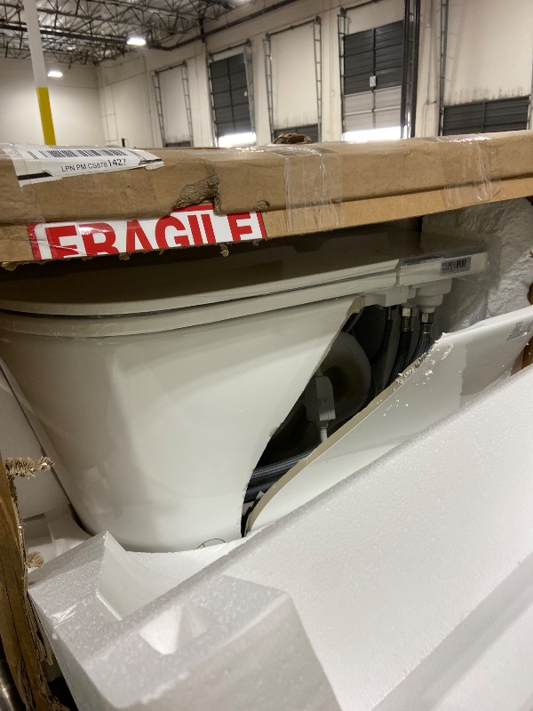 Photo 1 of BATHKITY Smart Toilet with Bidet Built in, Electric Bidet Toilet with Auto Lid Opening, Bidet with Heated Seat, Warm Water & Dryer, Auto Flushing, Night Light, Elongated