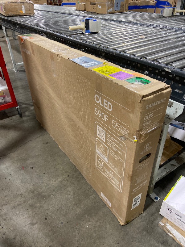 Photo 1 of Samsung 55-Inch Class OLED S90F 4K Smart TV (2025 Model) NQ4 AI Gen3 Processor, Upscaling Pro, HDR +, Motion Xcelerator 144Hz, Samsung Vision AI, Alexa Built-in