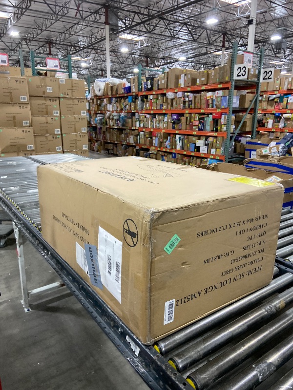 Photo 1 of BTEXPERT Set of 2, Foldable Outdoor Chaise Pool Lounge Chairs Folding Wicker Rattan Sun Bed Patio Couch Reclining Lounger Adjustable Padded Backrest Pillow Assembled - Grey - Two