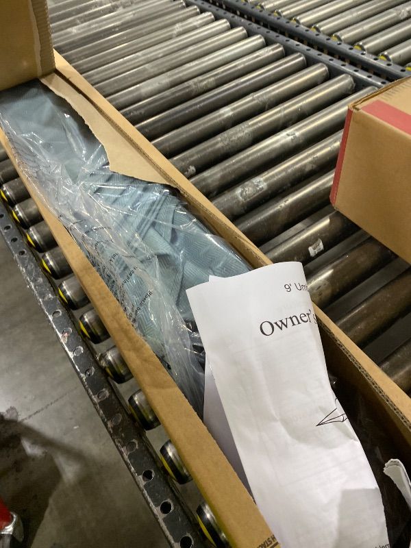 Photo 1 of Hanover Montclair 9' Market Outdoor Umbrella in Ocean Blue