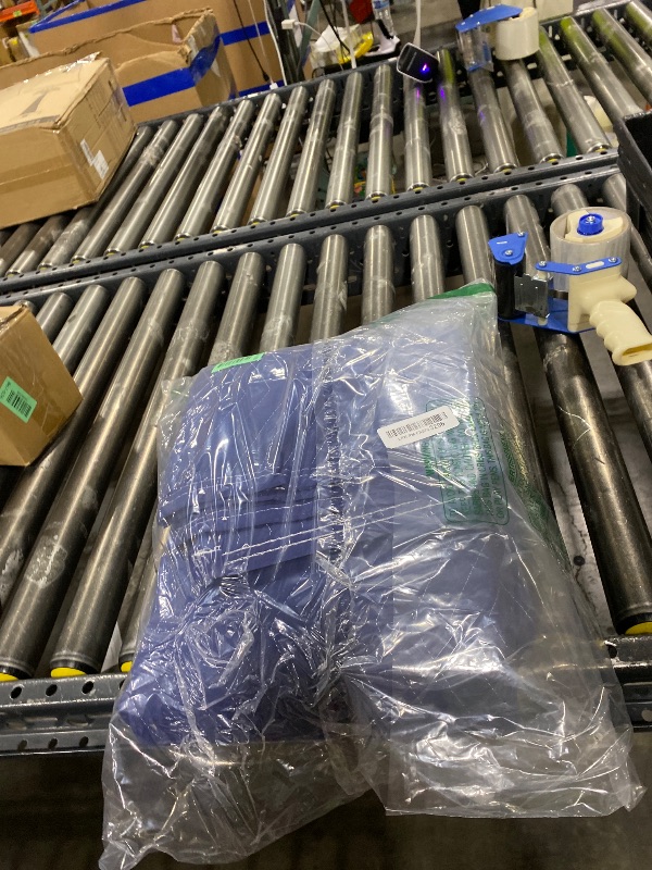 Photo 1 of 1 Pack Moving Blankets Heavy Duty 80"x72" Quilted Packing Blankets for Moving Furniture Padded Shipping Furniture Mover Blue