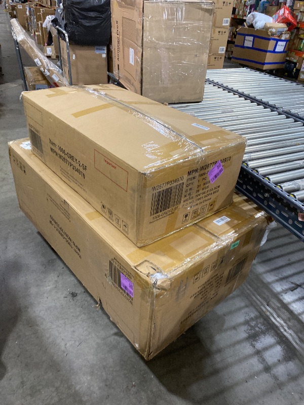 Photo 1 of Trygoal 85 Inch Convertible Sleeper Couch with Storage Ottoman, L-Shaped Couch with Drawers and Cup Holders, Multi-Functional Linen Sectional Sofa with Arm Built-in Bookshelves for Apartment, Grey