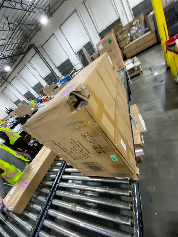 Photo 1 of Trygoal 85 Inch Convertible Sleeper Couch with Storage Ottoman, L-Shaped Couch with Drawers and Cup Holders, Multi-Functional Linen Sectional Sofa with Arm Built-in Bookshelves for Apartment, Grey