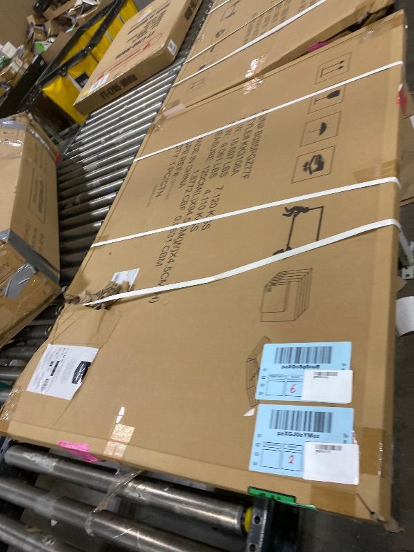 Photo 1 of Amazon Basics Glass Dry-Erase Board, Magnetic Frameless Whiteboard, 48W'' x 36H''