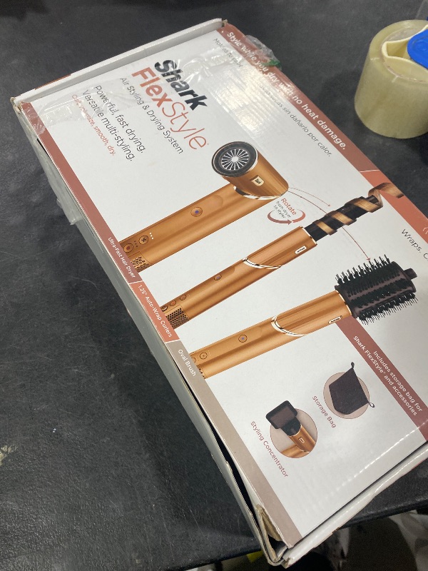 Photo 1 of Shark FlexStyle® (Special Edition) | Air Styling & Drying System | Powerful Hair Dryer Brush & Multi-Styler | Auto-Wrap Curlers, Oval Brush, Concentrator, & Storage Bag Included | Copper | HD433CP