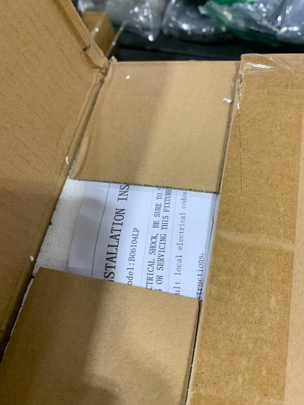 Photo 1 of Black LED Dusk to Dawn Outdoor Lighting 2 Packs, 16" Large Outside Farmhouse Wall Lantern, Industrial Porch Wall Mount Light Fixture with Rippled Glass, Waterproof Modern Exterior Sconce Lamp