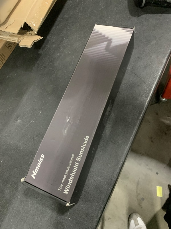 Photo 1 of [Upgraded] Nmoiss Windshield Sun Shade Umbrella - [Vinyl Coating Heat Shield] Protect Car from Sun Rays & Heat Damage Keep Cool and Protect Interior, Spring Structure Edge Medium 56" L x 31" W