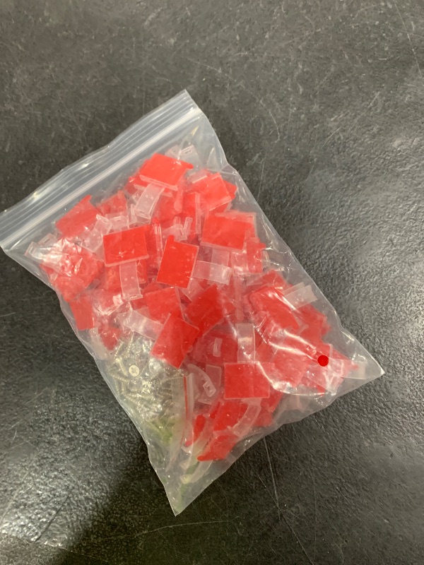 Photo 1 of 100PCS Mounting Clips for LED Strip Lights with Self-Adhesive Tape + Screws-Light Clips, Ideal Mounting Brackets for 0.47inch/12mm Both Indoor Strip Light and Outdoor Waterproof Light Strips