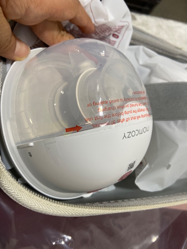 Photo 1 of Momcozy M5 Smart APP Controlled Wearable Breast Pump, Hands-Free Wireless Electric Pump, 3 Modes 9 Suction Levels, BPA-Free, Portable Lightweight, 24mm Flange, 2-Pack Cozy Red