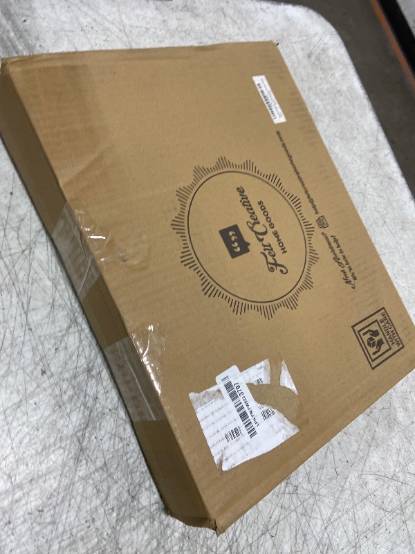 Photo 1 of Felt Creative Home Goods Decorative Wood Risers for Decor | Tiered Tray Stand | Farmhouse Beaded Riser Stand for Decor | Wooden Pedestal Stand Large 12x16 Beaded Tray for Kitchen Coffee Bar (Black)